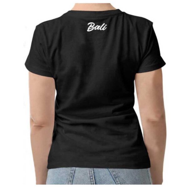 Bali T-shirt for woman black back